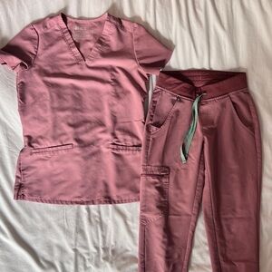 Figs Scrub Set Mauve XXS
